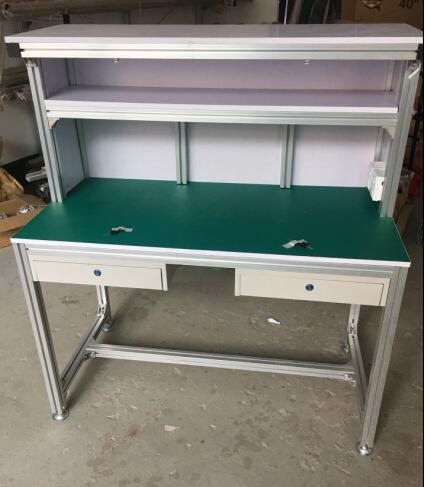 <b>鋁型材抽屜桌 工作臺(tái)帶抽屜</b>